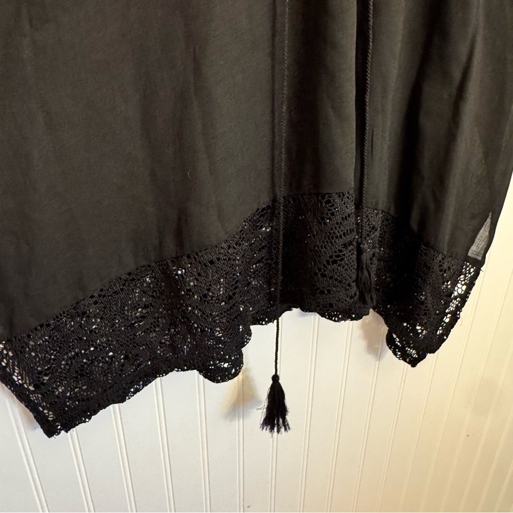 Merona Women’s Black Lace Swimsuit Cover-Up Size Small - Picture 7 of 11